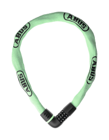 Abus láncos kerékpár lakat Számzárral Tresor 6807C/110, sage green (7mm)
