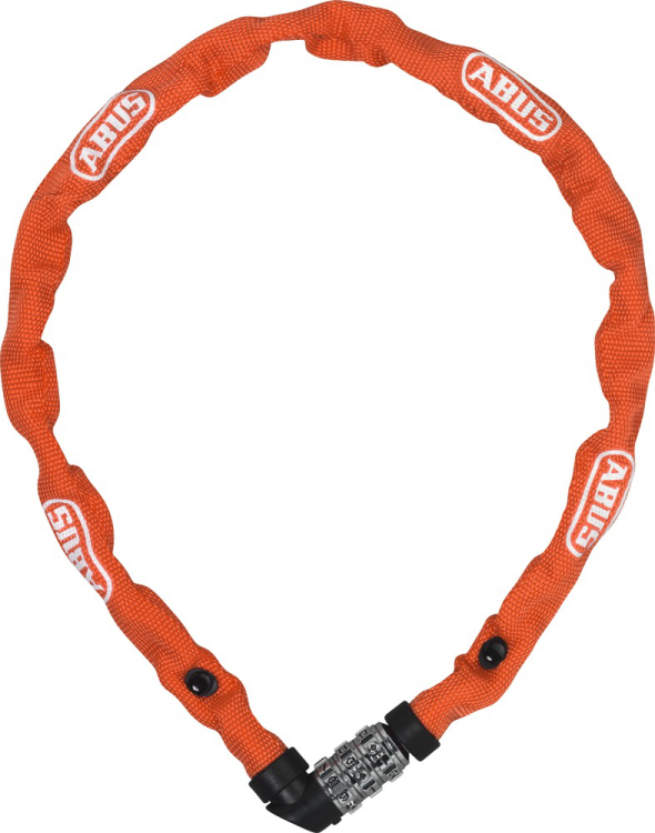 Abus láncos kerékpár lakat Számzárral Web 1200/110, color (piros, narancs, lime vegyesen)