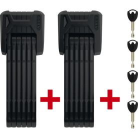 Abus Bordo Granit Twinset 6500K/90 XPlus SH Hajtogatós Kerékpár Zár