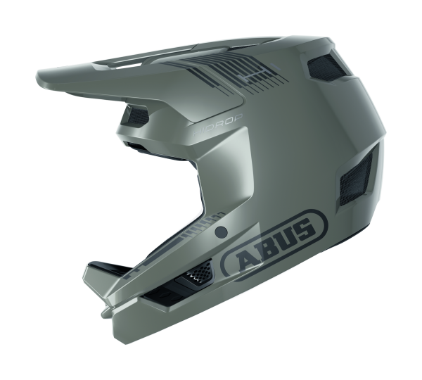 Abus HiDrop In-Mold Full face Kerékpáros sisak - dust grey