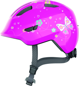 Abus Smiley 3.0 In-Mold Gyerek Kerékpár Sisak Pink Butterfly - pink