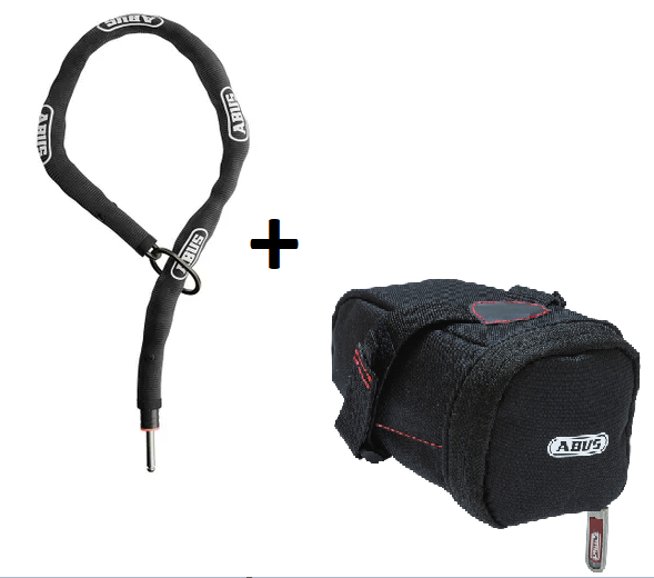 Abus kiegészítő lánc ACH CLASSIC Adaptor Chain 5.5KS/85 patkó lakathoz és Alarmbox 2.0-hoz + ST5950, fekete