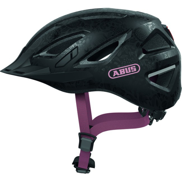 Abus Urban-I 3 Városi Kerékpáros sisak Beépített LED Világítással - Velvet Black