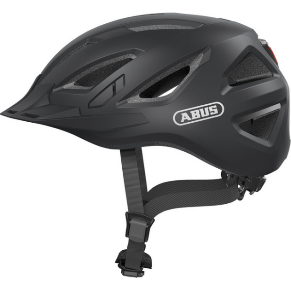 Abus Urban-I 3 Városi Kerékpáros sisak Beépített LED Világítással - Velvet Black