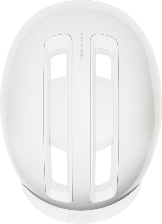 Abus Hud-Y In-Mold Városi Kerékpáros sisak Beépített LED Világítással - Pure White