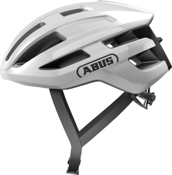 Abus Powerdome In-Mold Országúti Kerékpáros sisak - Shiny White