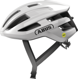 Abus Powerdome Mips In-Mold Országúti Kerékpáros sisak - Shiny White