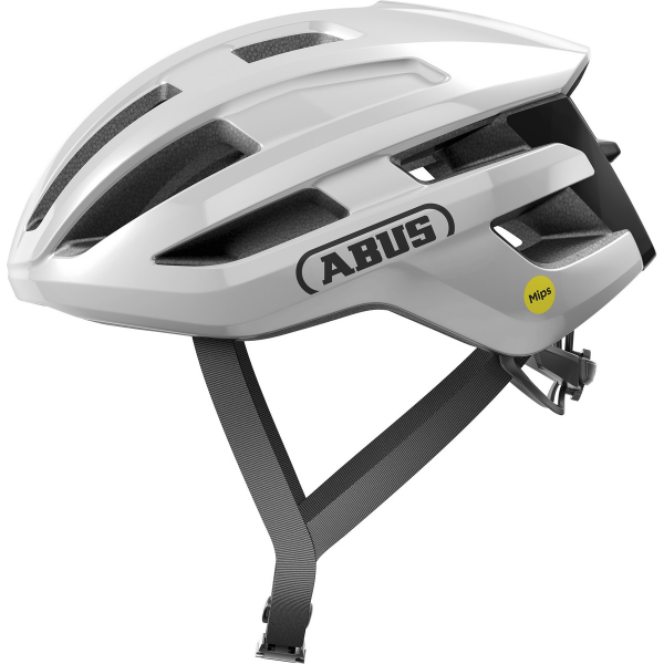 Abus Powerdome Mips In-Mold Országúti Kerékpáros sisak - Shiny White