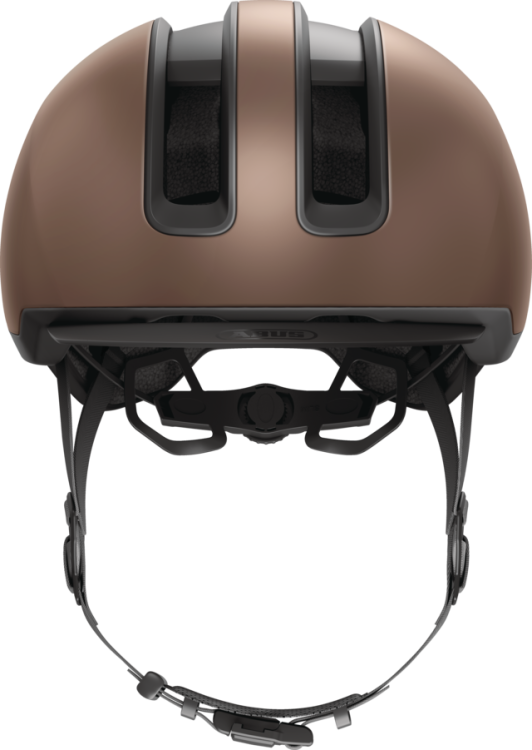 Abus Hud-Y In-Mold Városi Kerékpáros sisak Beépített LED Világítással - Goldfish Orange