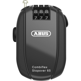 Abus mini kábellakat Számzárral Combiflex StopOver, 65 cm, fekete