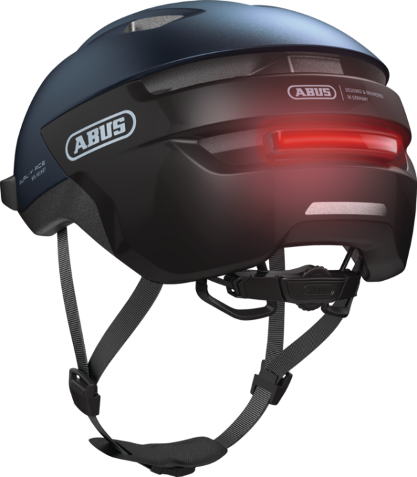 Abus Purl-Y Ace Városi Kerékpáros sisak Beépített LED Világítással - Midnight Blue