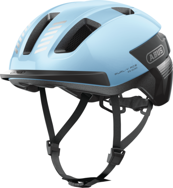 Abus Purl-Y Ace Városi Kerékpáros sisak Beépített LED Világítással - Midnight Blue