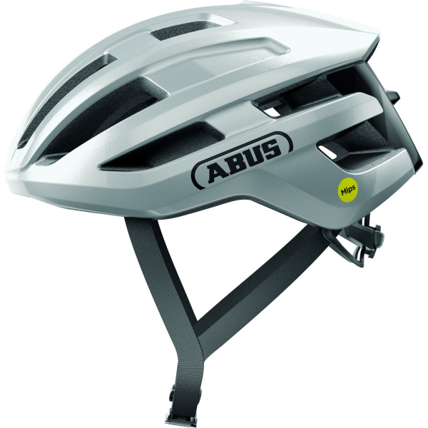 Abus Powerdome Mips In-Mold Országúti Kerékpáros sisak - Gleam Silver