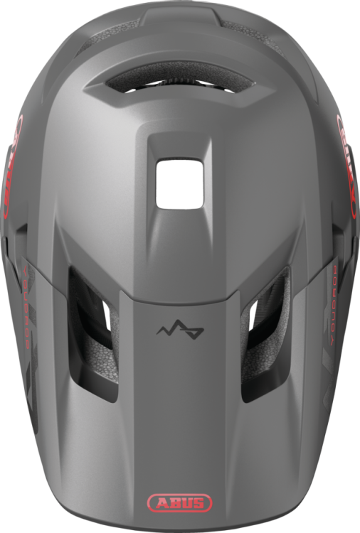 Abus Youdrop Full Face Gyerek Kerékpár Sisak Titan Silver - ezüst