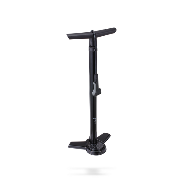 BBB BFP-27 Airsteel Kerékpár Műhelypumpa Nyomásmérővel - fekete