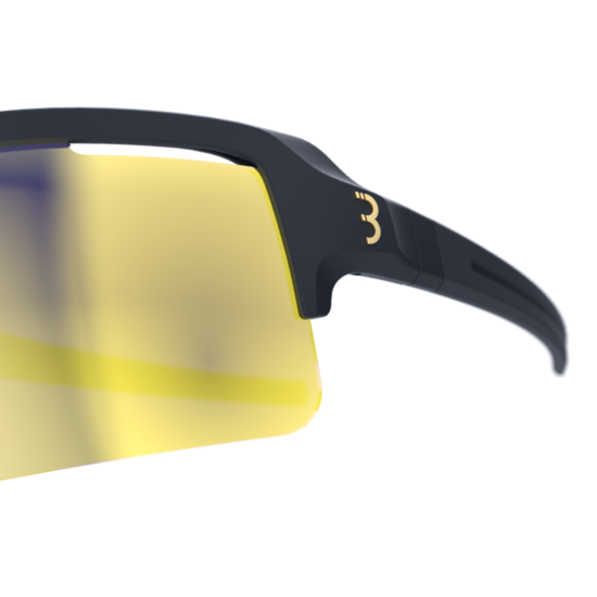 BBB BSG-65 Fuse Kerékpáros Szemüveg MLC Arany Lencsékkel - fekete