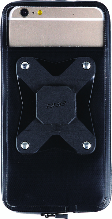 BBB BSM-11L Guardian 158x80x10mm Okostelefon Tartó Kerékpárra - fekete