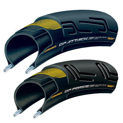 Continental Grand Prix Attack & Force Szett Fekete/Skin Black Chilli Külsőgumi 1pár 22/24mm - fekete