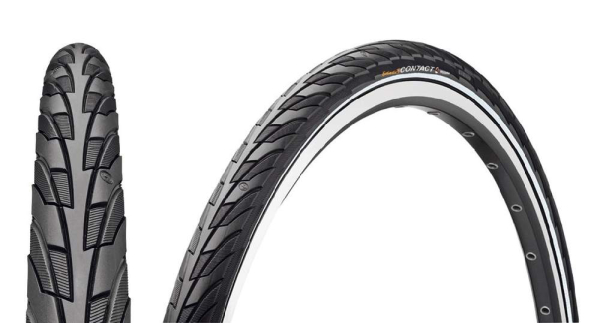 Continental Contact Plus Reflektoros Külsőgumi - 1 Éves Defektgaranciával - fekete