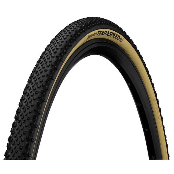 Continental Terra Speed Protection Skin Fekete/Krém Tubeless Ready Gravel/Cyclocross Külsőgumi - fekete - krém