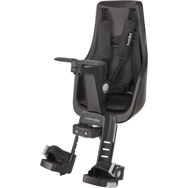 Bobike Mini Exclusive Edition Első Kerékpáros Gyerekülés Homlokcsőre - fekete