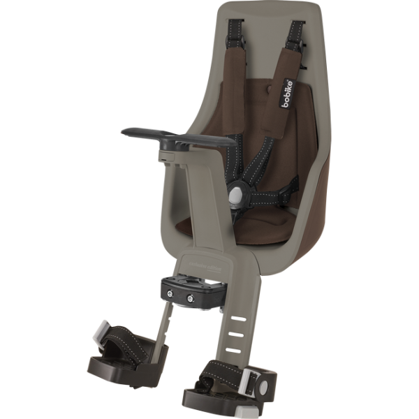 Bobike Mini Exclusive Edition Első Kerékpáros Gyerekülés Homlokcsőre - barna