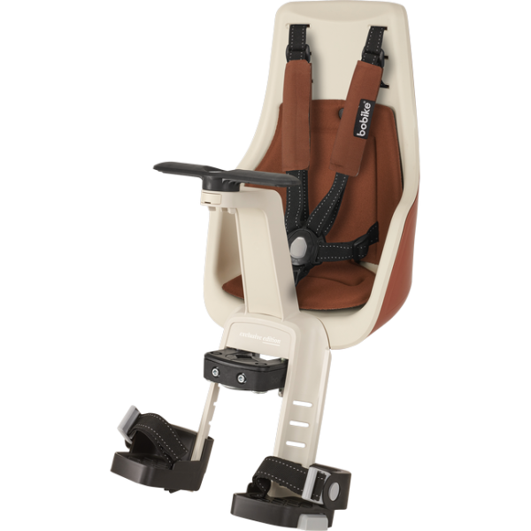 Bobike Mini Exclusive Edition Első Kerékpáros Gyerekülés Homlokcsőre - barna