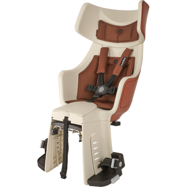 Bobike Exclusive Tour Plus Vázra Szerelhető LED-es Kerékpáros Gyerekülés - barna