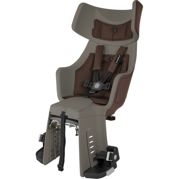 Bobike Exclusive Tour Plus Vázra Szerelhető LED-es Kerékpáros Gyerekülés - barna