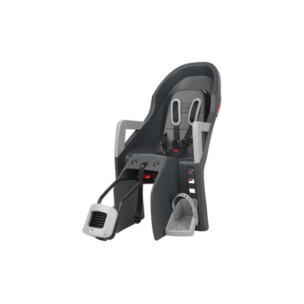 Polisport Guppy RS Plus Dönthető Vázra Szerelhető Kerékpáros Gyerekülés - szürke