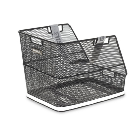 Basil Class Hátsó Kosár Fix Rögzítéssel - fekete