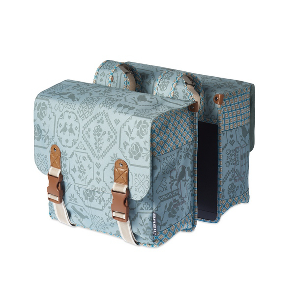 Basil Boheme Double MIK Kerékpár Túratáska - zöld