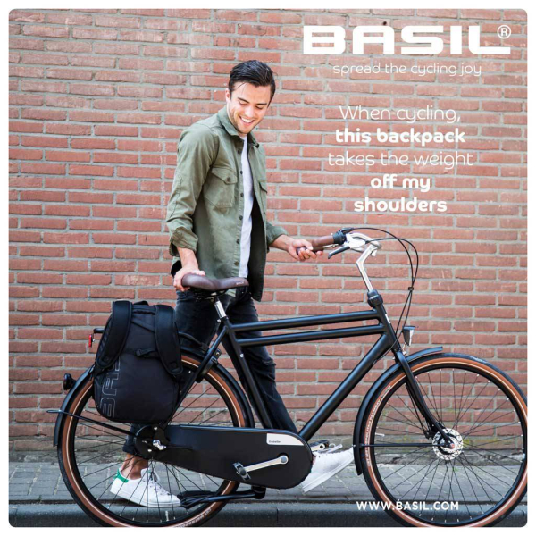 Basil Flex Kerékpár Túratáska és Hátizsák - fekete