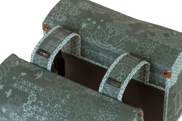 Basil Boheme Double Bag MIK Kerékpár Túratáska - zöld