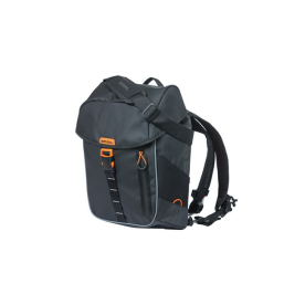 Basil Miles Tarpaulin Single Daypack Kerékpár Túratáska - fekete