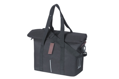 Basil City Handbag 3in1 Klickfix/Hook ON/MIK Ready Egyoldalas Kerékpár Túratáska - fekete
