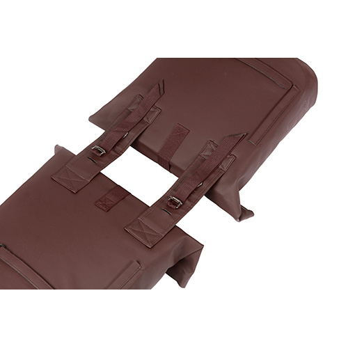 Basil City Double Bag Vegan Bőr Universal Bridge System Kerékpár Túratáska - barna