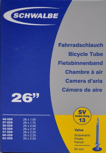 Schwalbe SVL13 26X1,50-2,50 Belsőgumi