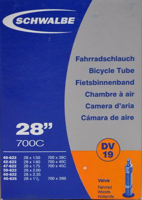 Schwalbe DV19 40/60-622/635 Belsőgumi