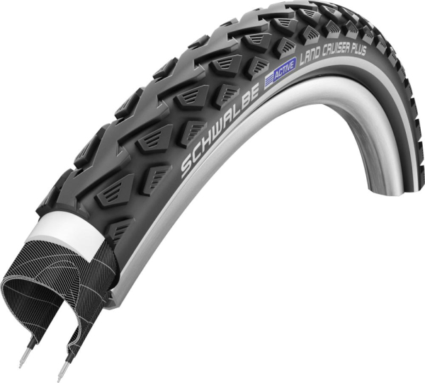 Schwalbe Land Cruiser Plus ActiveLine HS450 Puncture Guard SBC TwinSkin Reflex Külsőgumi - fekete