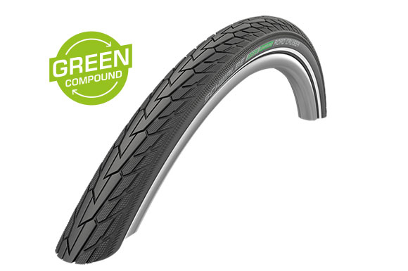 Schwalbe Road Cruiser ActiveLine HS484 Kevlar RaceGuard GreenCompound TwinSkin Külsőgumi - fekete - fehér