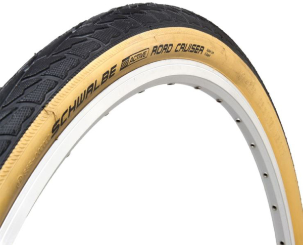 Schwalbe Road Cruiser ActiveLine HS484 Kevlar RaceGuard GreenCompound TwinSkin Külsőgumi - fekete - fehér