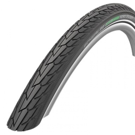 Schwalbe Road Cruiser ActiveLine HS484 Kevlar RaceGuard GreenCompound TwinSkin Reflex Külsőgumi - fekete