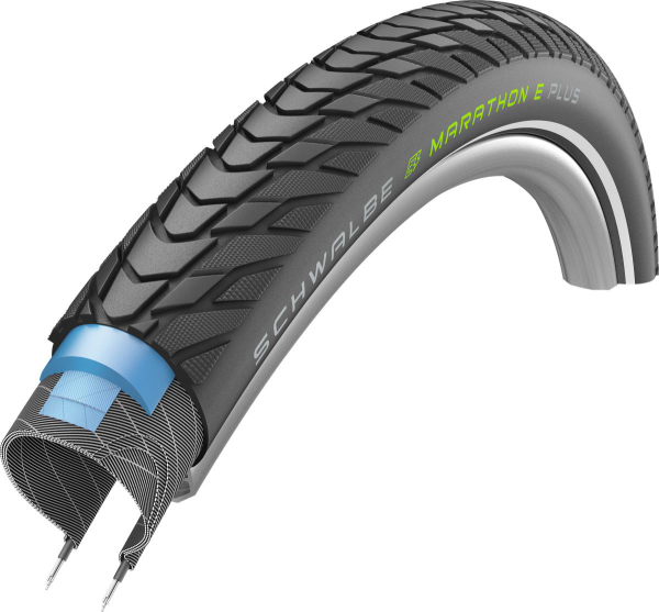 Schwalbe Marathon E-Plus PerformanceLine HS498 SmartDualGuard Addix-E TwinSkin Reflex Külsőgumi - fekete - ezüst