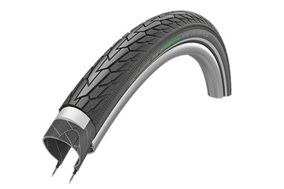 Schwalbe Road Cruiser Plus ActiveLine HS484 PunctureGuard GreenCompound TwinSkin Reflex Külsőgumi - fekete