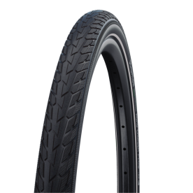 Schwalbe Road Cruiser Plus ActiveLine HS484 PunctureGuard GreenCompound TwinSkin Reflex Külsőgumi - fekete