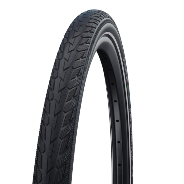 Schwalbe Road Cruiser Plus ActiveLine HS484 PunctureGuard GreenCompound TwinSkin Reflex Külsőgumi - fekete