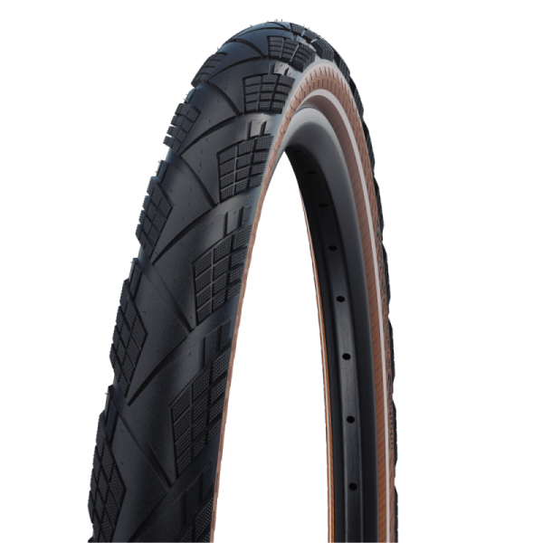 Schwalbe Marathon Efficiency EvolutionLine HS617 SuperRace Addix Race V-Guard Reflex Külsőgumi - fekete - barna