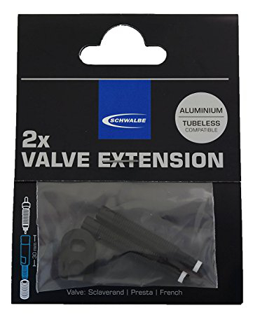 Schwalbe Szelephosszabbító 30mm Alu Menetes Fekete 2Db - fekete