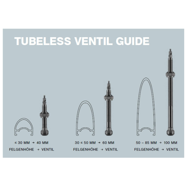 Schwalbe Tubeless Szelep 100 mm 1 pár - fekete